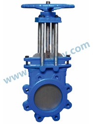 DIN cast steel knife gate valve